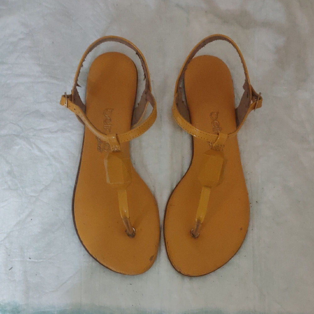 Yellow Sandals 9